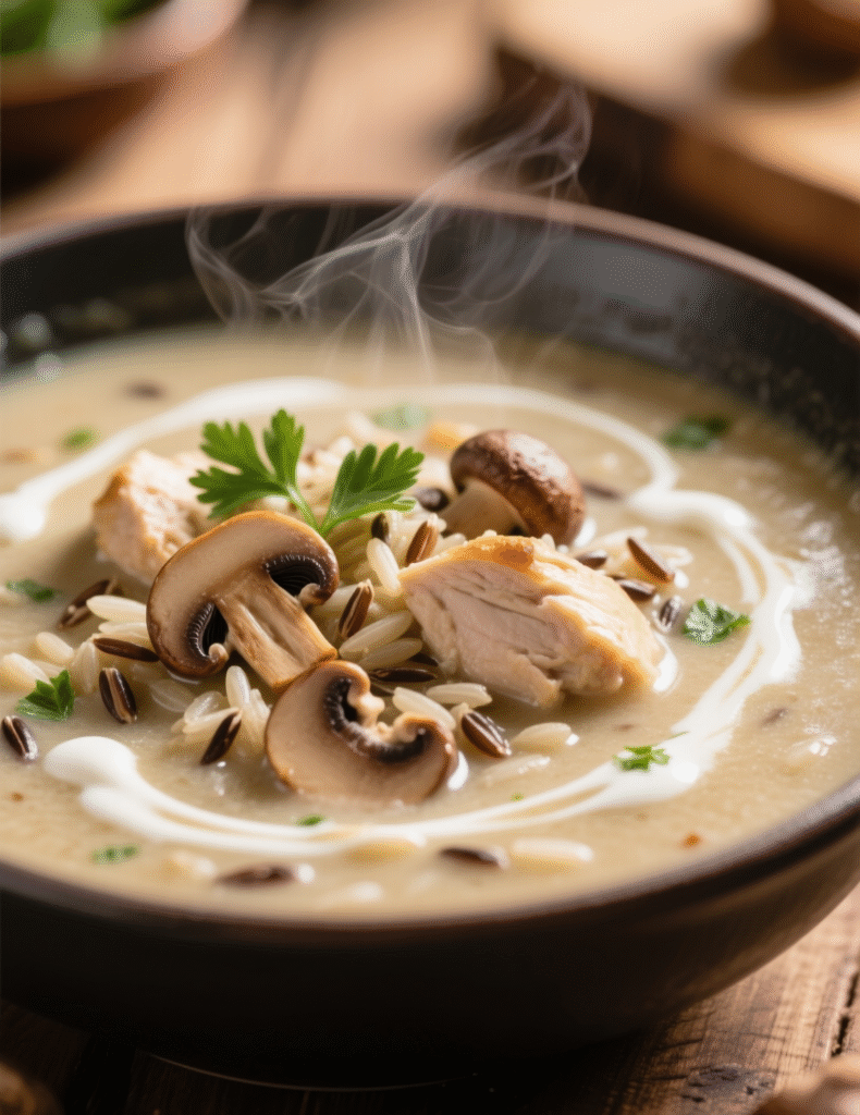 Creamy Mushroom Chicken & Wild Rice Soup Recipe: A Comforting Classic with Depth