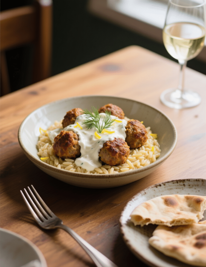 Greek Turkey Meatballs with Lemon Orzo & Creamy Feta Yogurt Sauce Recipe: A Culinary Deep Dive Greek Turkey Meatballs with Lemon Orzo & Creamy Feta Yogurt Sauce Recipe: A Culinary Deep Dive