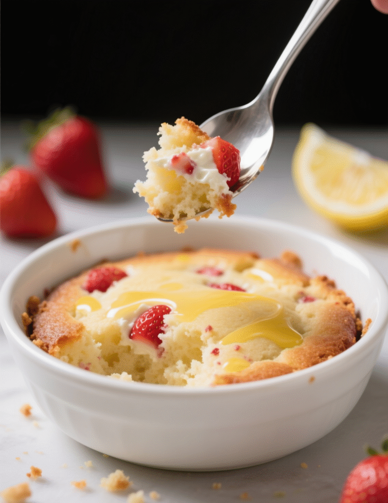 Soft Strawberry Lemon Ricotta Cake – Moist, Easy & Zesty Recipe