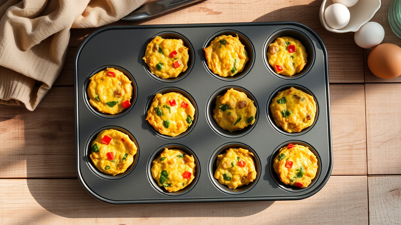 Veggie-Loaded Breakfast Frittata Cups: A Compact Powerhouse of Flavor and Nutrition