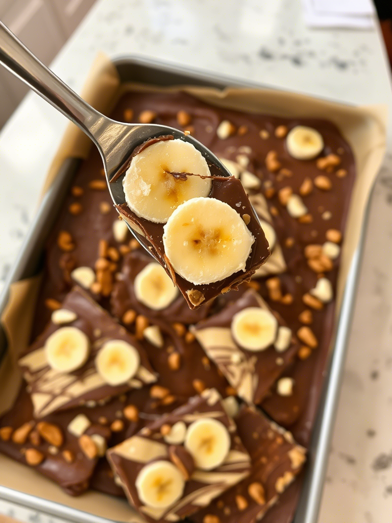 Frozen Banana Bark with Peanut Butter & Dark Chocolate Drizzle: A Game-Changer in Healthy Snacking Frozen Banana Bark with Peanut Butter & Dark Chocolate Drizzle: A Game-Changer in Healthy Snacking