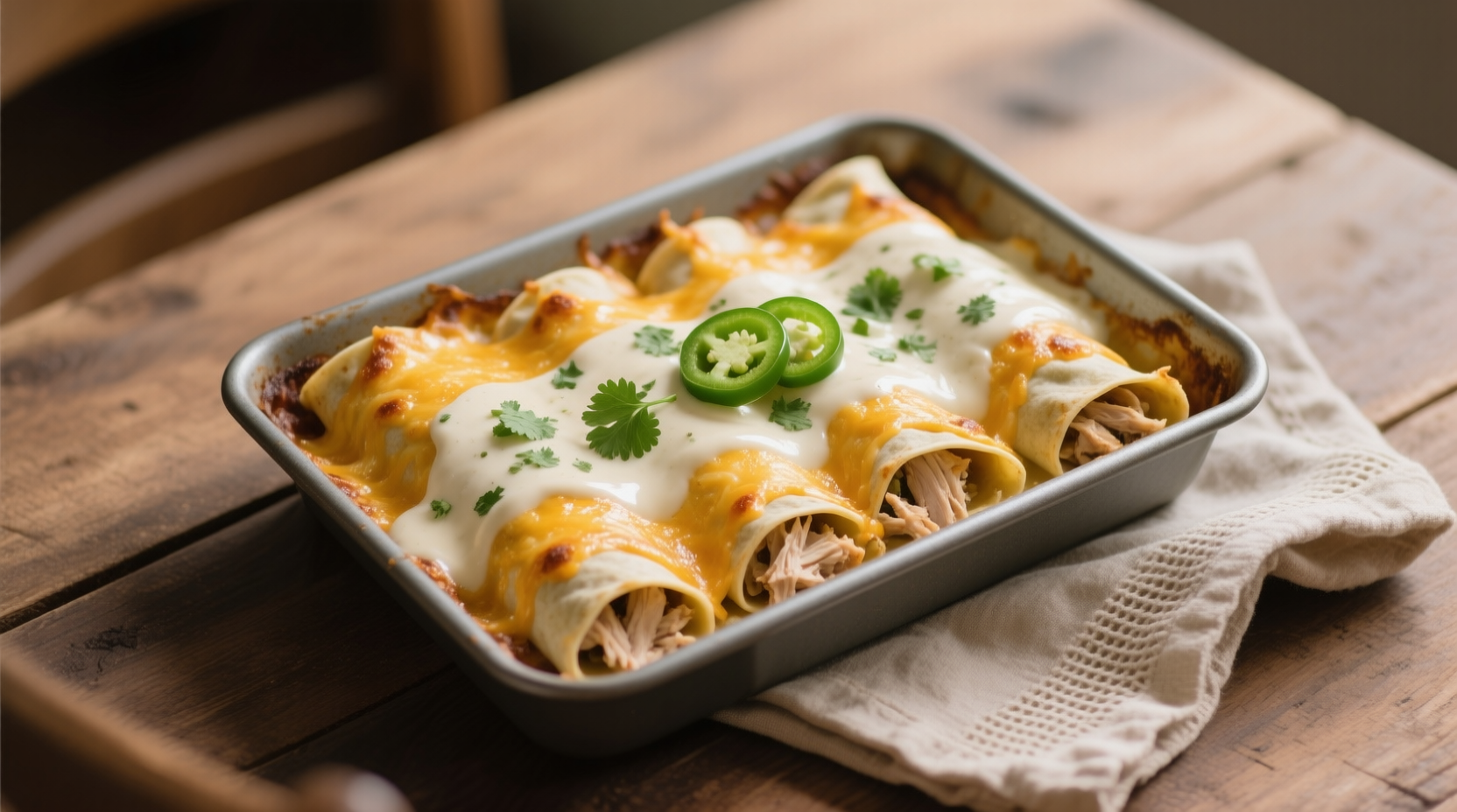 Homemade White Chicken Enchiladas Recipe – Creamy Comfort with Authentic Flair