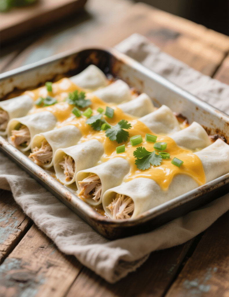 Homemade White Chicken Enchiladas Recipe – Creamy Comfort with Authentic Flair