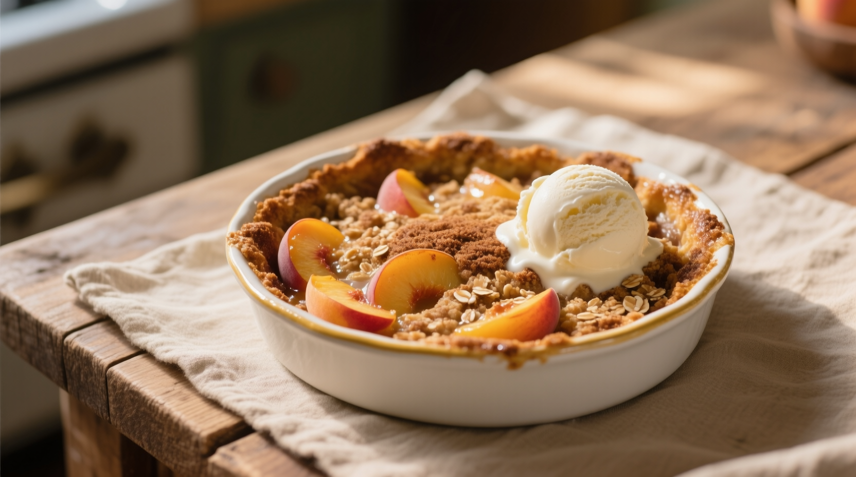 Amazing Peach Crisp with Fresh Peaches Recipe