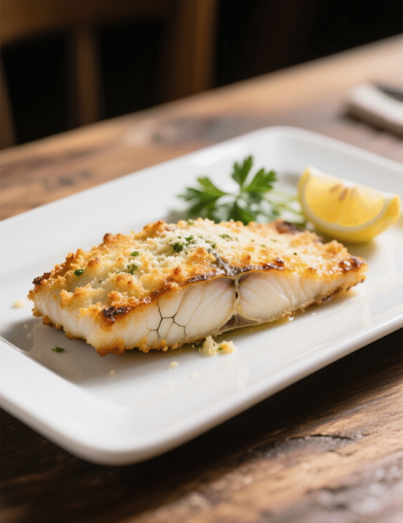 Garlic Parmesan Crusted Halibut: 15-Minute Baked Perfection Recipe
