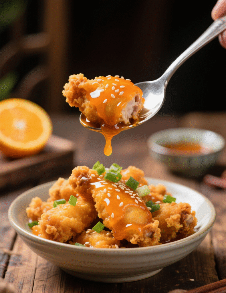 Crispy Orange Chicken with Zesty Sauce Recipe for 4 Servings: A Professional Culinary Guide