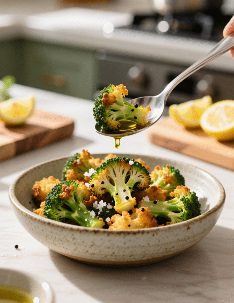 Crispy Air Fryer Broccoli Recipe (4 Servings)