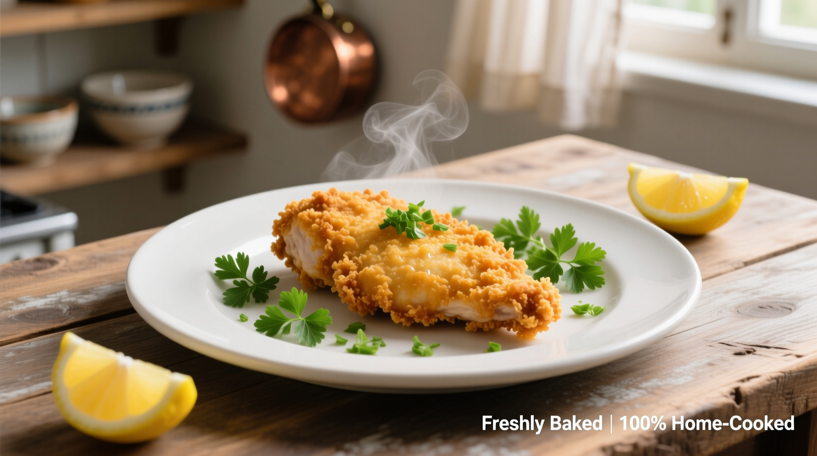 Crispy Air Fryer Breaded Chicken Breast Recipe (2 Servings)