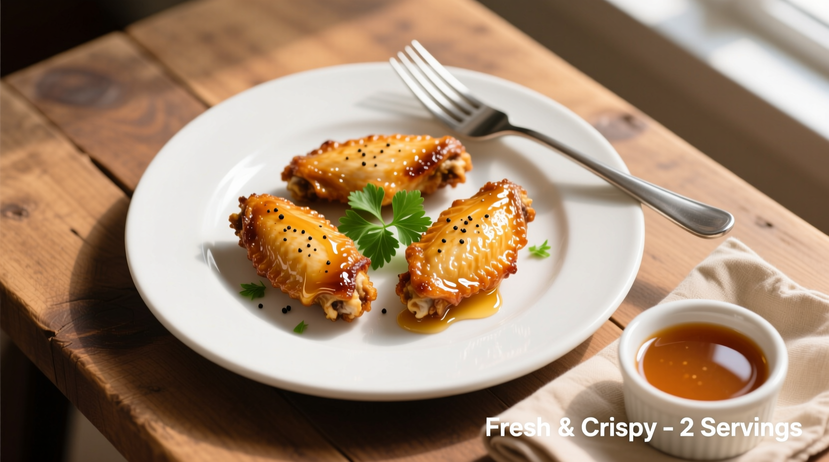 15-Minute Air Fryer Chicken Wings Recipe for 2 Servings