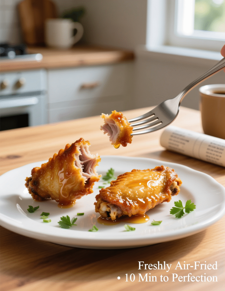 15-Minute Air Fryer Chicken Wings Recipe for 2 Servings