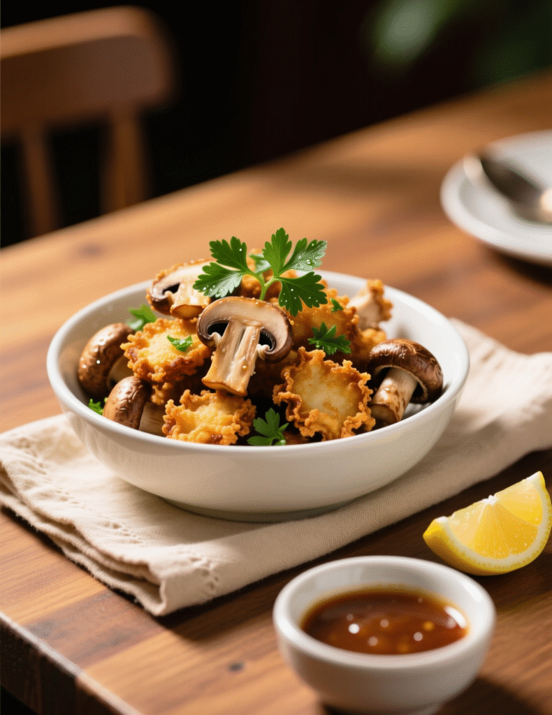 Air Fryer Mushrooms Recipe (4 Servings): Crispy, Juicy, and Unbelievably Easy