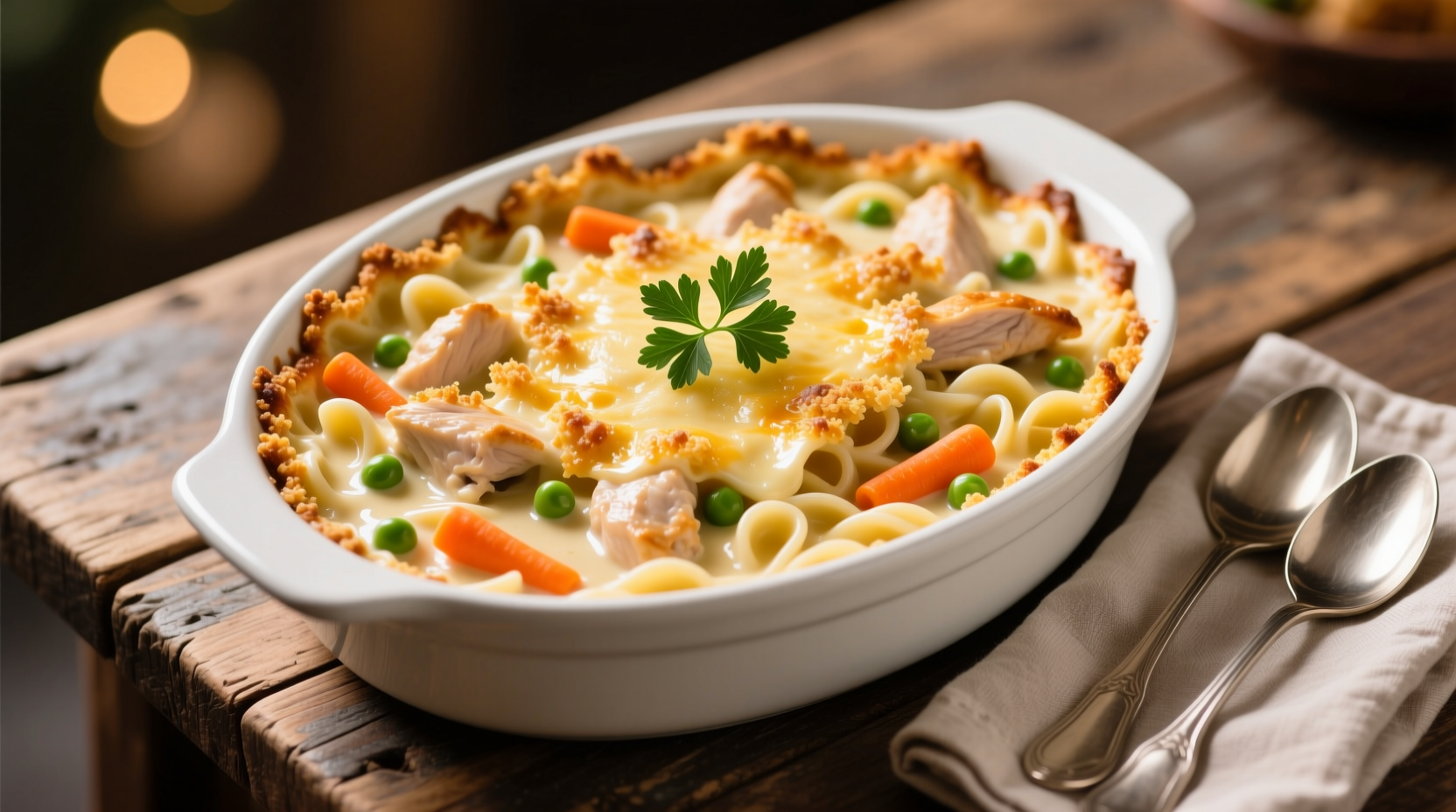 Creamy Chicken Noodle Casserole Recipe for 4 Servings: A Professional Guide