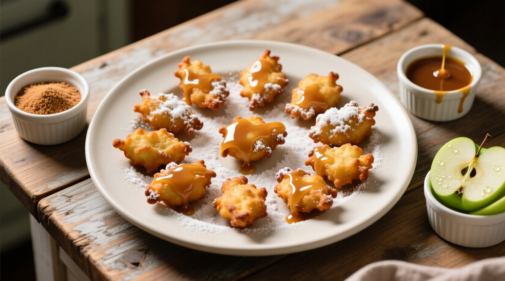 Crispy Air Fryer Apple Fritters Recipe for 12 Servings