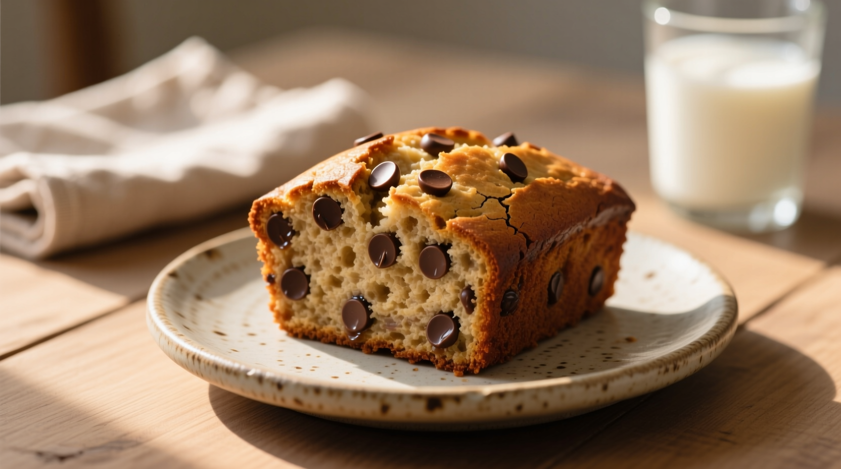 Irresistible Super Moist Chocolate Chip Banana Bread Recipe (1 Serving)