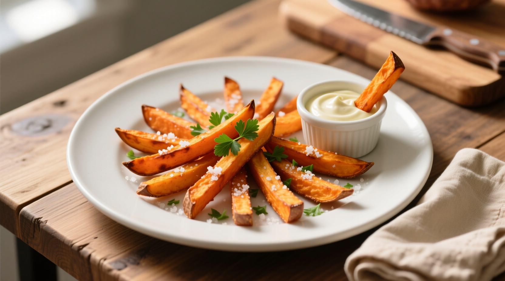 15 Minute Air Fryer Sweet Potato Fries Recipe (4 Servings)