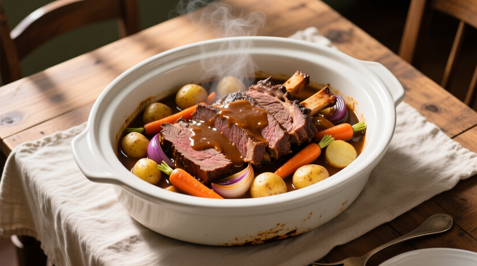 Crockpot Chuck Roast with Vegetables Recipe: A Comfort Dish for Six