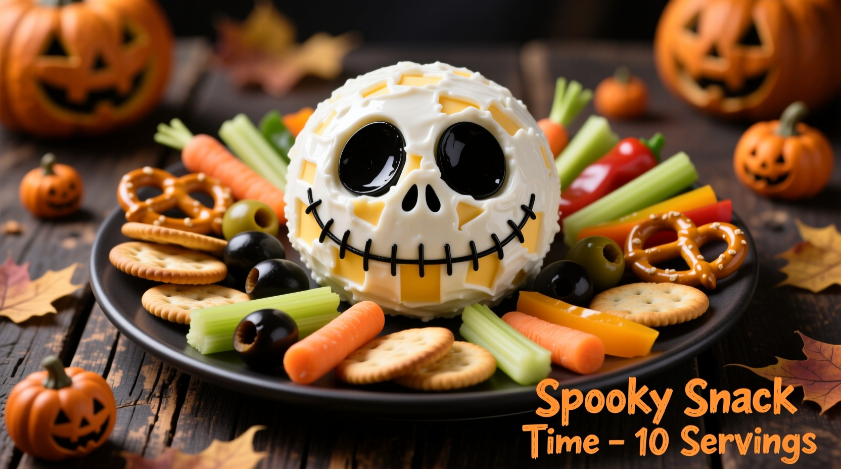 Skellington Cheese Ball Appetizer Recipe for 10 Servings: A Fun and Flavorful Crowd-Pleaser