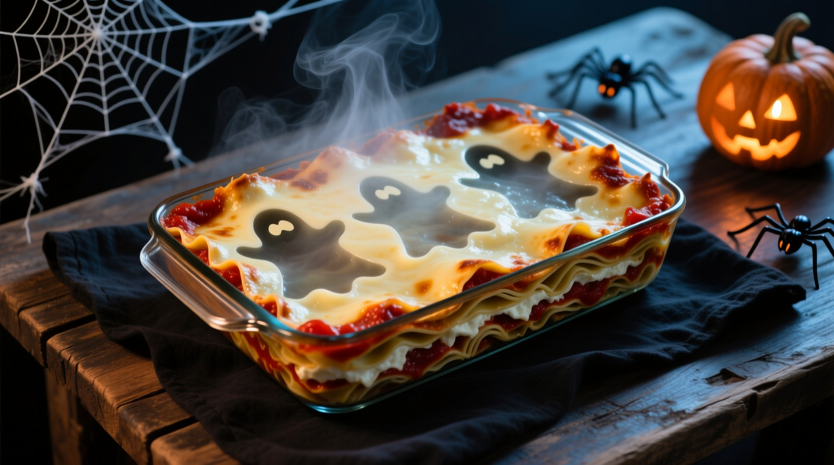 Ghostly Lasagna Recipe: A Deliciously Haunting Dinner in 30 Min for 8 Servings