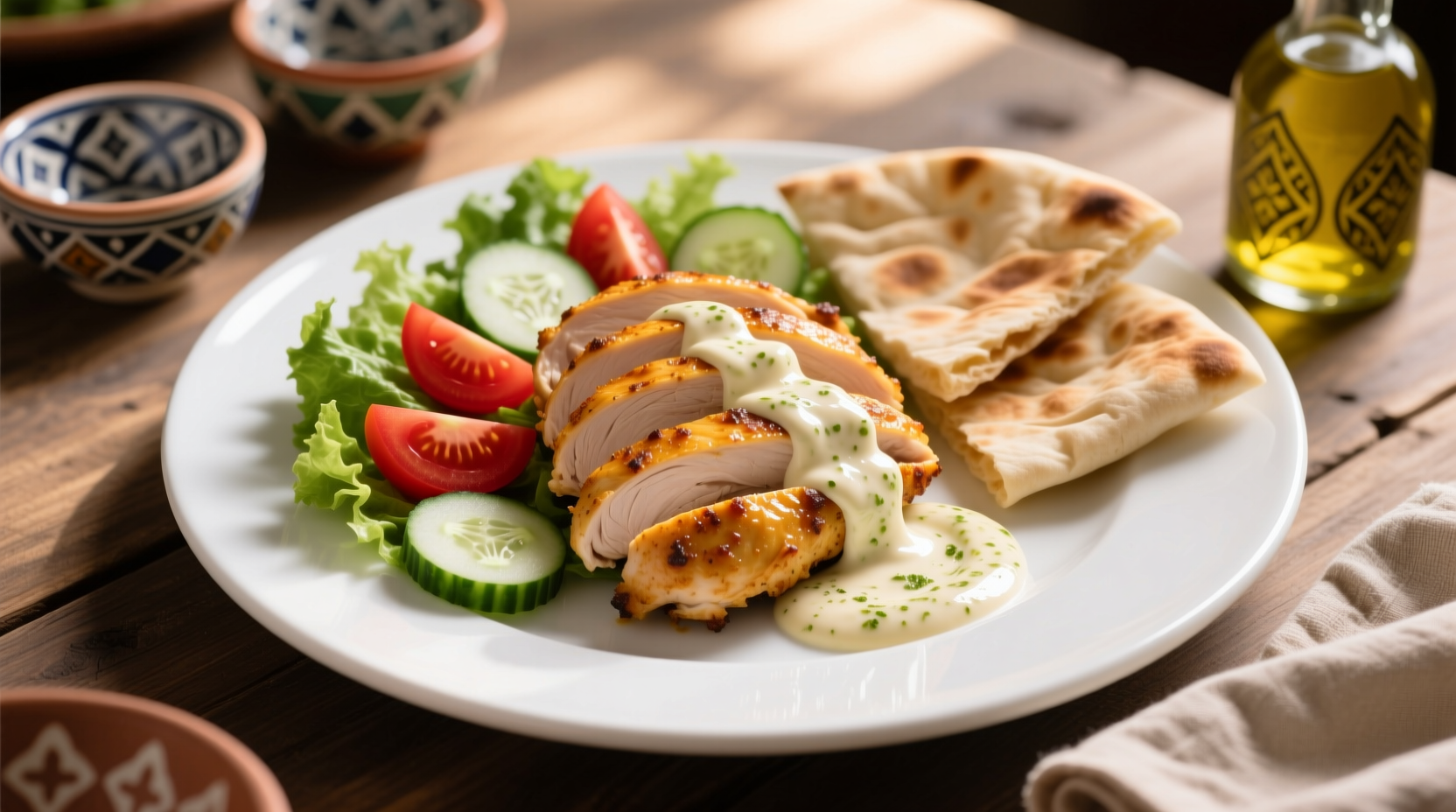 Chicken Shawarma with Garlic Sauce Recipe: A Flavorful Middle Eastern Delight (6 Servings)