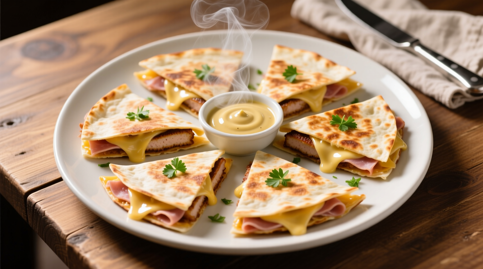 Chicken Cordon Bleu Quesadillas Recipe (4 Servings) – A Crispy, Cheesy Twist You Didn’t See Coming