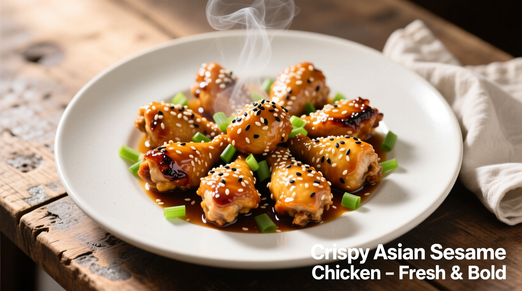 Crispy Asian Sesame Chicken Recipe (6 Servings)