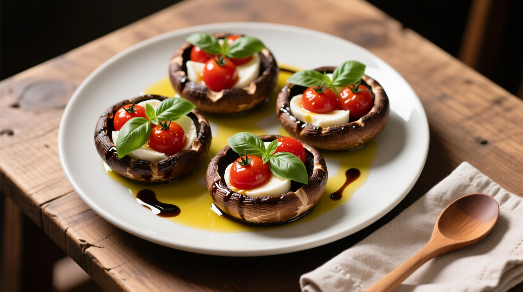 Caprese Stuffed Portobello Mushrooms Recipe for 4 Servings: An Expert Culinary Guide