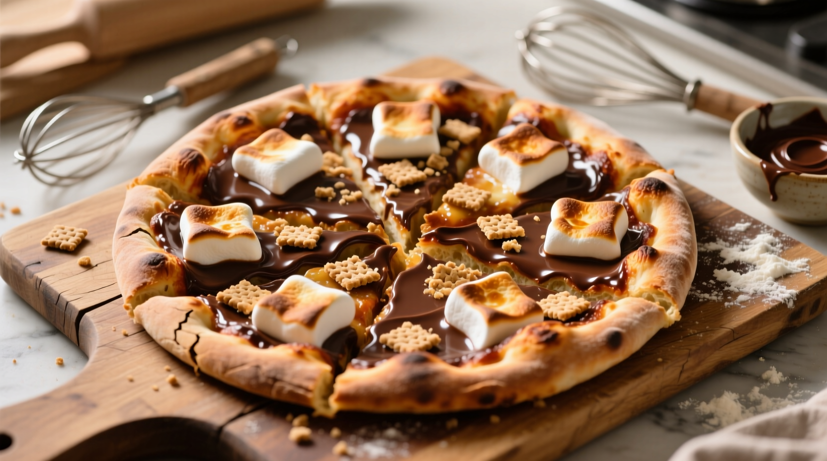 Sweet S’mores Pizza Recipe: A Decadent Twist for Dessert Lovers (4 Servings)
