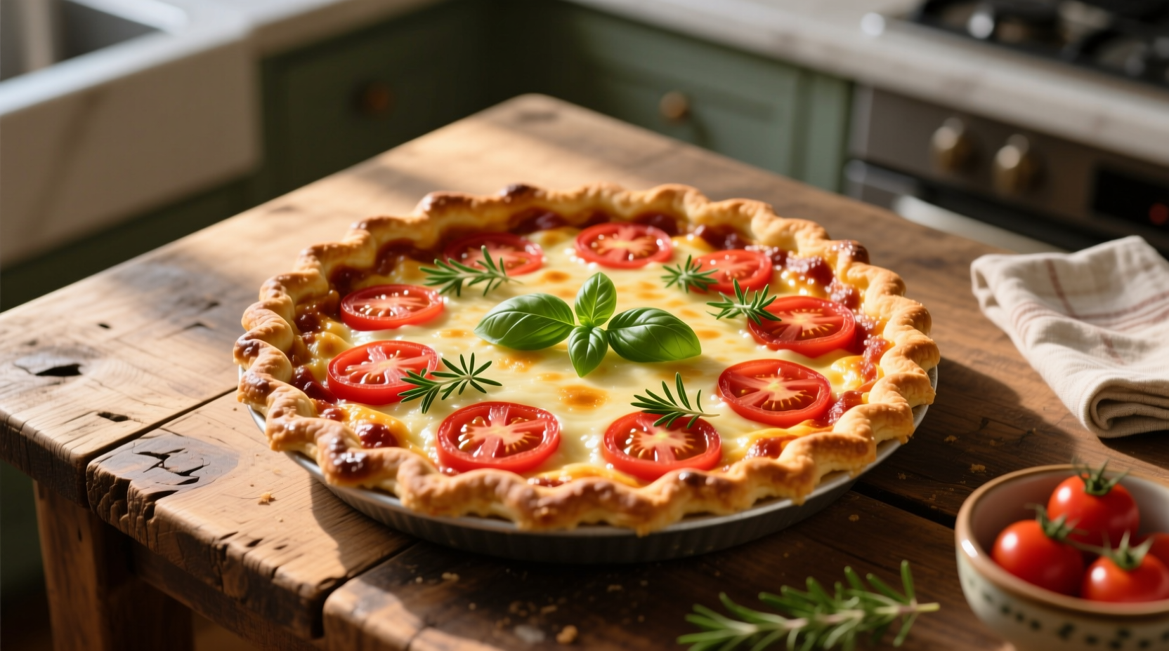 Crustless Tomato Pie: A Low-Carb Delight for Six