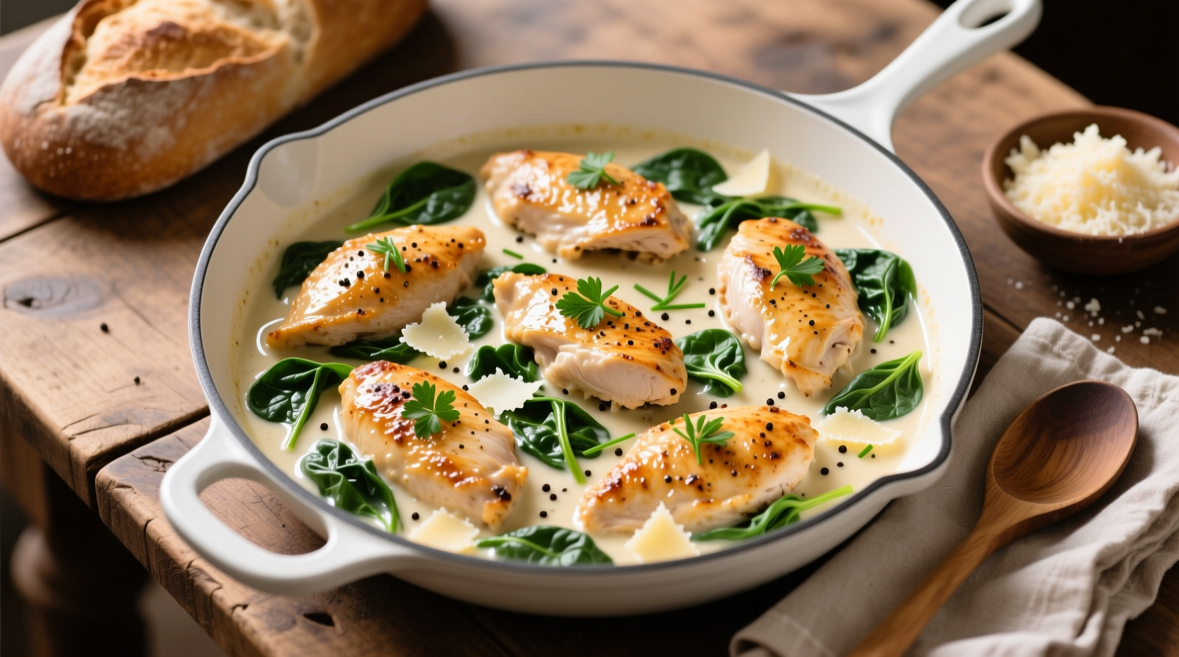 Creamy Chicken Florentine Recipe for 6 Servings: A Chef’s Take on a Timeless Classic