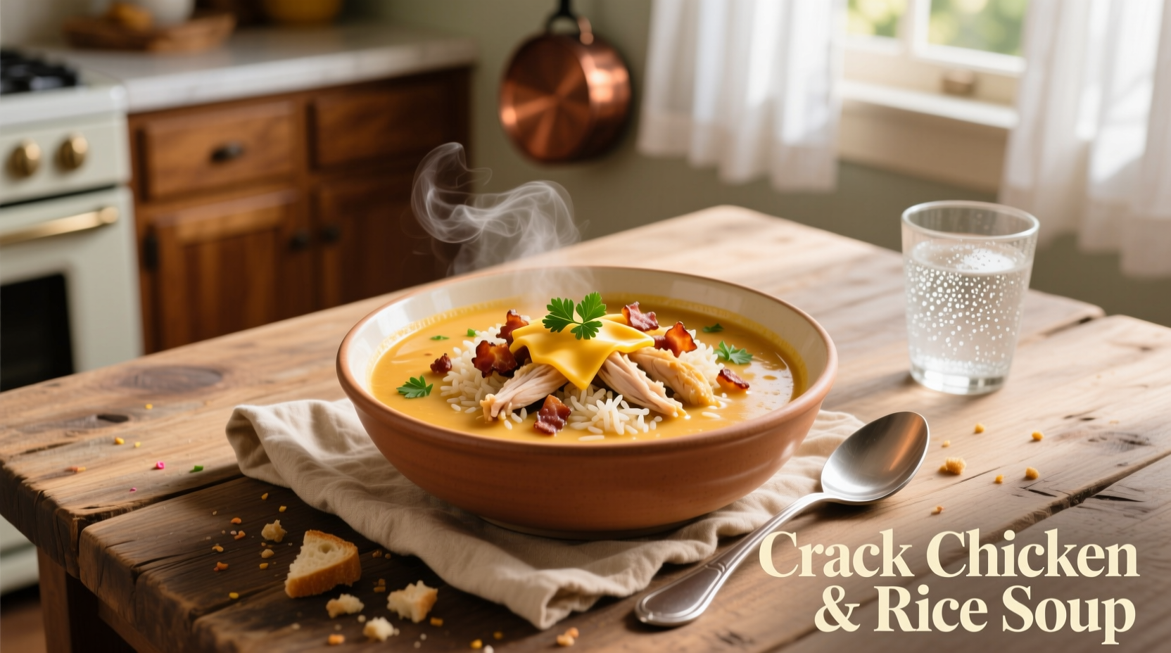 Crack Chicken and Rice Soup Recipe: The Creamy Comfort Bowl for Every Season (6 Servings)