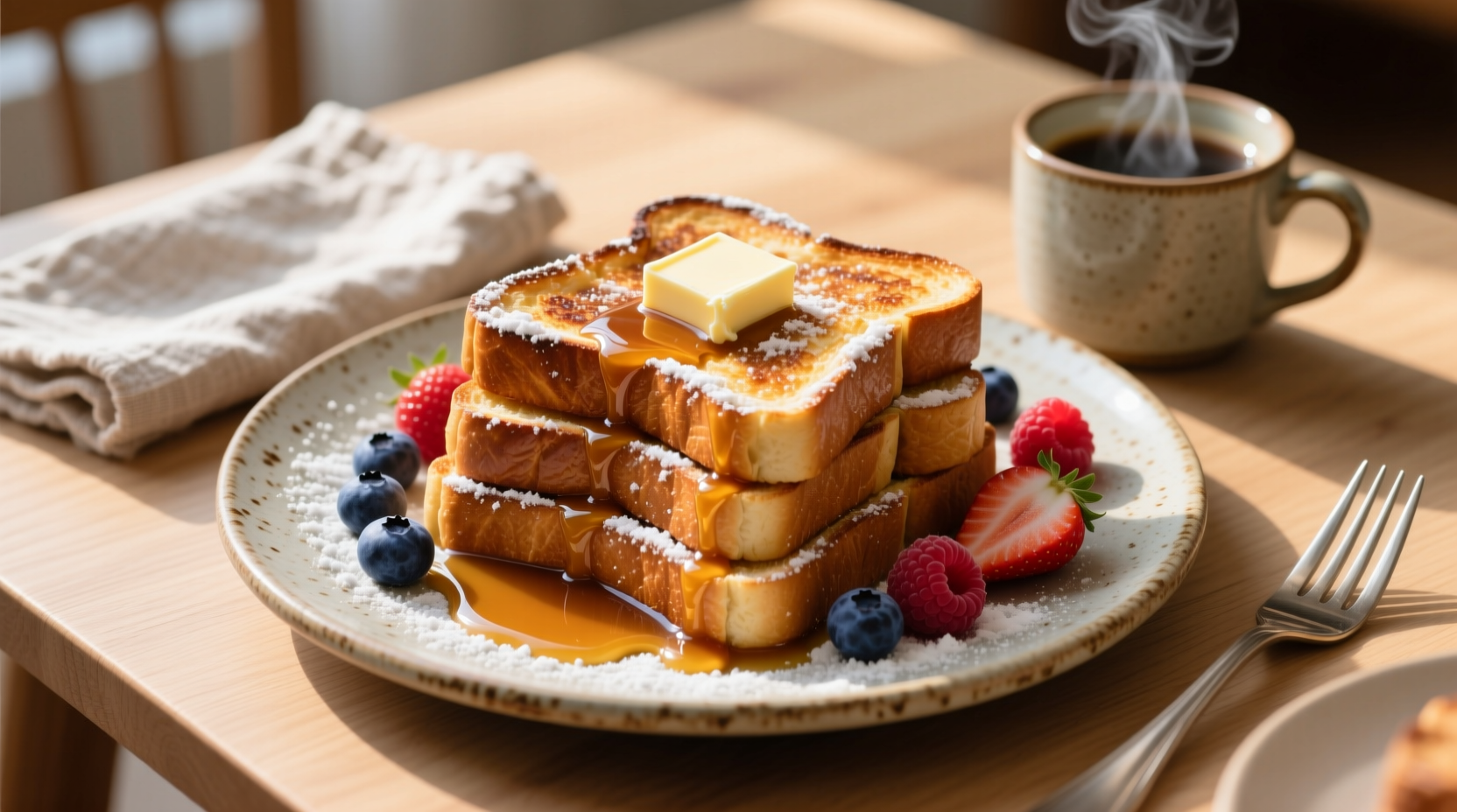 Ultimate Cinnamon Vanilla French Toast Recipe (6 Servings)