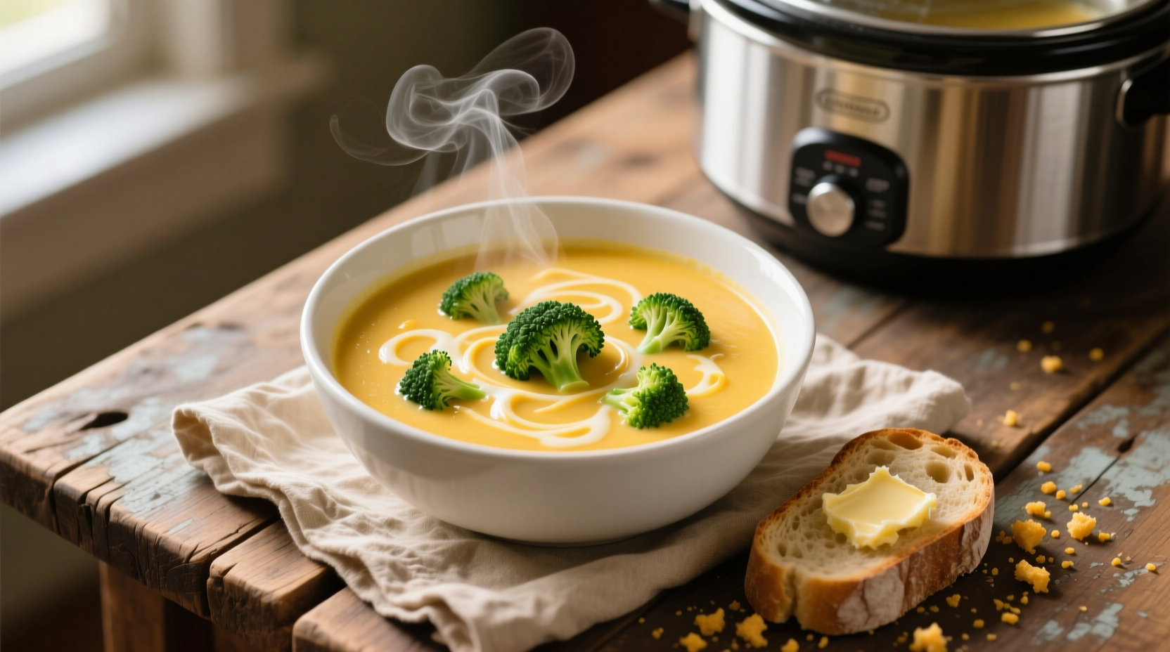 Broccoli & Cheese Soup Slow Cooker Recipe (6 Servings): The Comfort Bowl You Didn’t Know You Needed